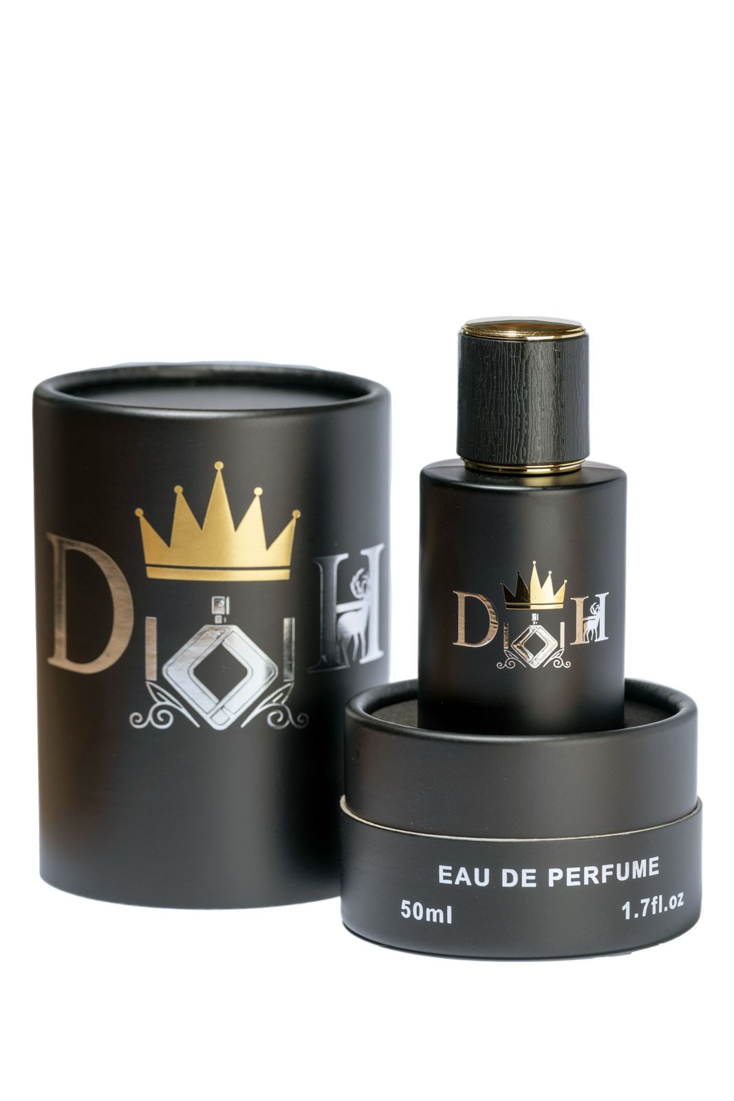 50ml black bottle with case